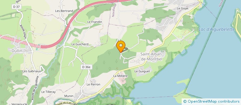 localisation de l'entreprise G H TRAITEUR  SAINT-ALBAN-DE-MONTBEL