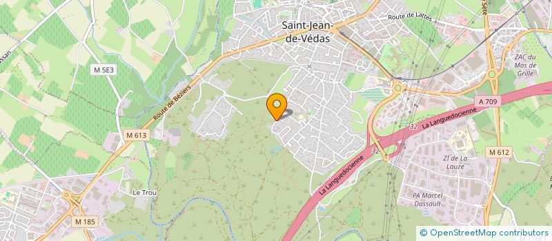 localisation de l'entreprise G HOLDING à SAINT-JEAN-DE-VEDAS