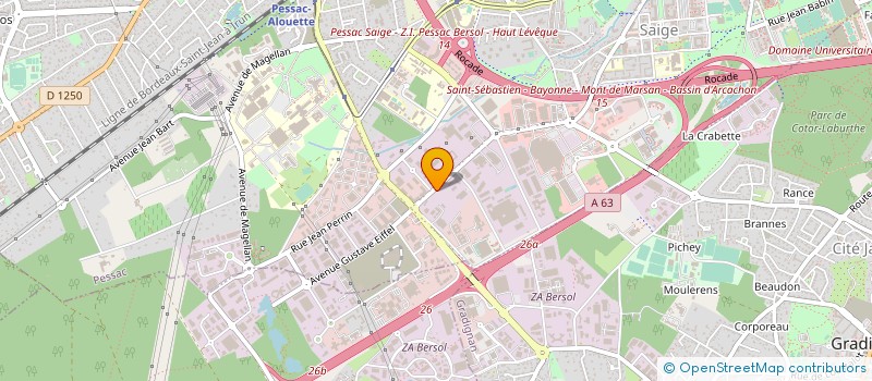 localisation de l'entreprise G I A DU SUD OUEST à PESSAC