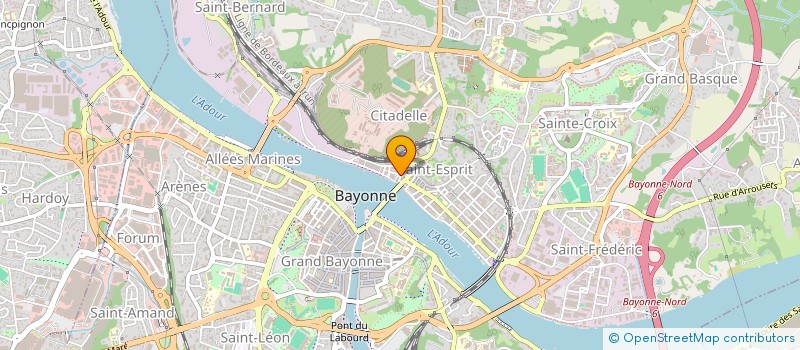 localisation de l'entreprise G.I.B.  SAINT-ANDRE-DE-SEIGNANX