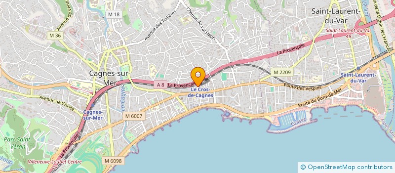 localisation de l'entreprise G.I.B PLOMBERIE  CAGNES-SUR-MER