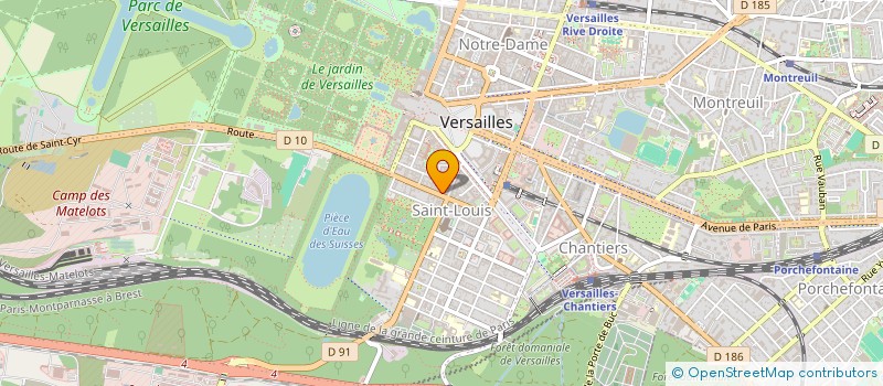 localisation de l'entreprise G. I. BATIMENT à VERSAILLES