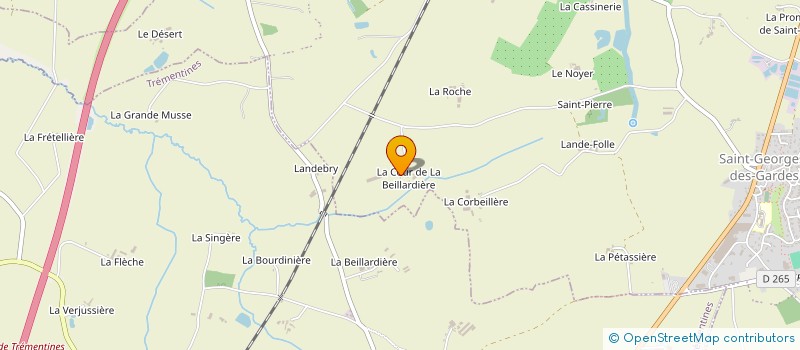 localisation de l'entreprise G.I.C. DE COLLINE ET VALLEES  CHEMILLE-EN-ANJOU