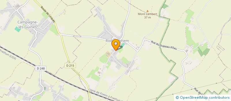 localisation de l'entreprise G.I.C. DU CAMP DU DRAP D'OR  RODELINGHEM