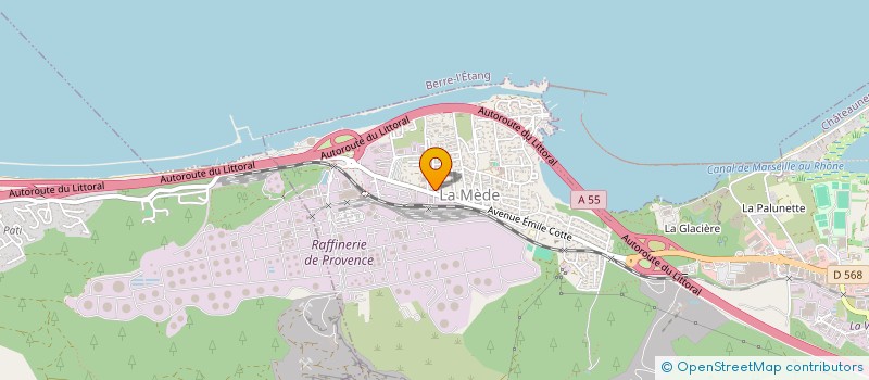localisation de l'entreprise G.I.E.B à CHATEAUNEUF-LES-MARTIGUES