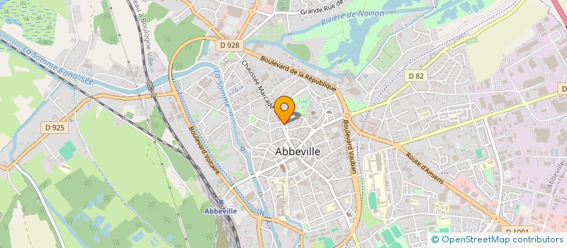 localisation de l'entreprise G.I.E. CAVELIER-TINSEAUX à ABBEVILLE