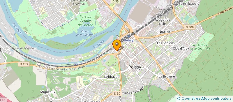 localisation de l'entreprise G.I.E. COLLABORATEURS RADIOLOGIE POISSY à POISSY