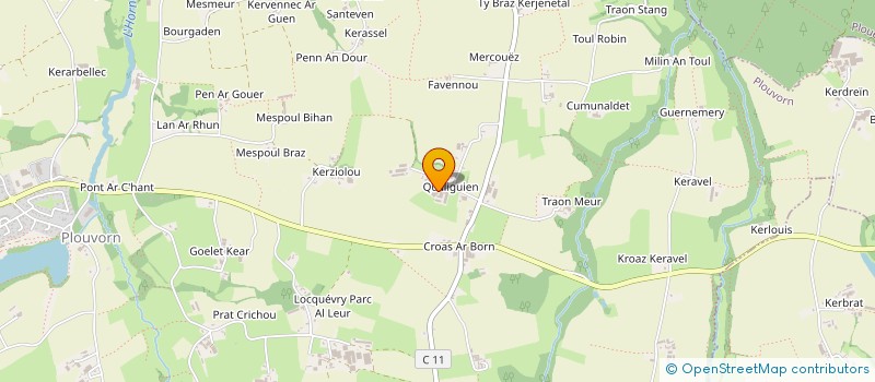 localisation de l'entreprise G.I.E. DE L'HORN  PLOUVORN