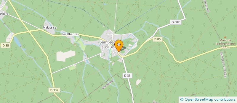 localisation de l'entreprise G.I.E DES TAXIS DE L AGGLOMERATION DE LA REGION DE COMPIEGNE  SAINT-JEAN-AUX-BOIS