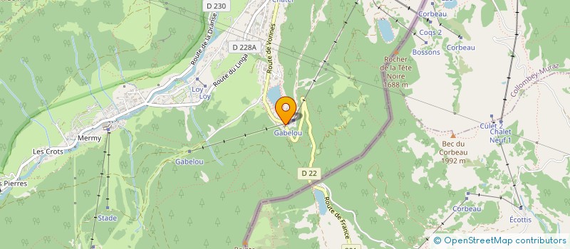 localisation de l'entreprise G.I.E. MUTI PASS PORTES DU SOLEIL  CHATEL