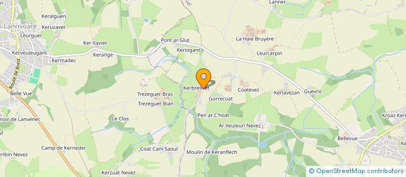 localisation de l'entreprise G.I.E ORGA-LYS  MILIZAC-GUIPRONVEL