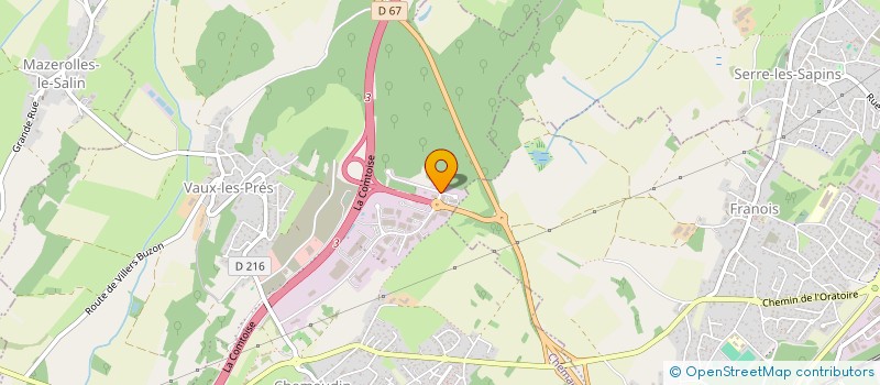 localisation de l'entreprise G.I.E TERRE COMTOISE CEREALES  CHEMAUDIN ET VAUX