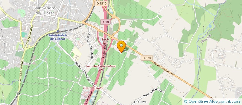 localisation de l'entreprise G.I.F 33 à SAINT-ANDRE-DE-CUBZAC