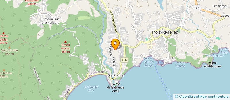 localisation de l'entreprise G I GUADELOUPE INNOVATION à TROIS RIVIERES