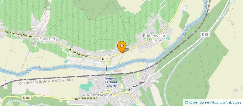 localisation de l'entreprise G.I.H. PEINTURE  SAULCHERY