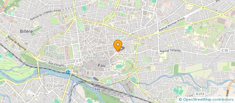 localisation de l'entreprise G.I.L IMMOBILIER à PAU