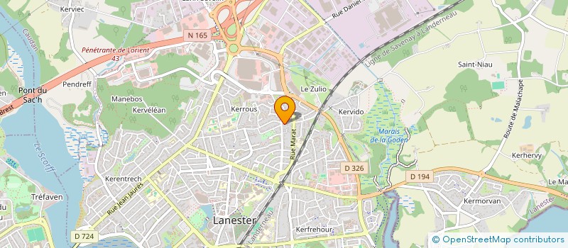 localisation de l'entreprise G.I.N.A  LANESTER