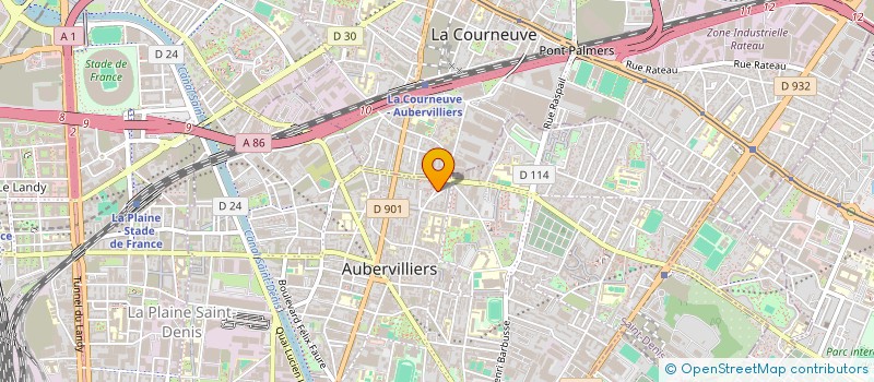 localisation de l'entreprise G.I.N.O. RENOVATION  AUBERVILLIERS