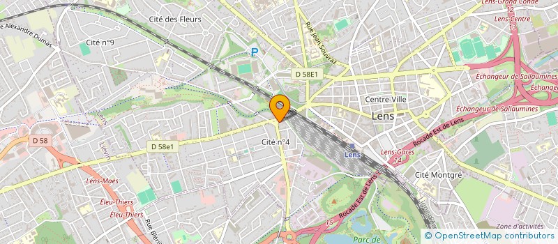 localisation de l'entreprise G.I.P.S SECURITE PRIVEE à LENS