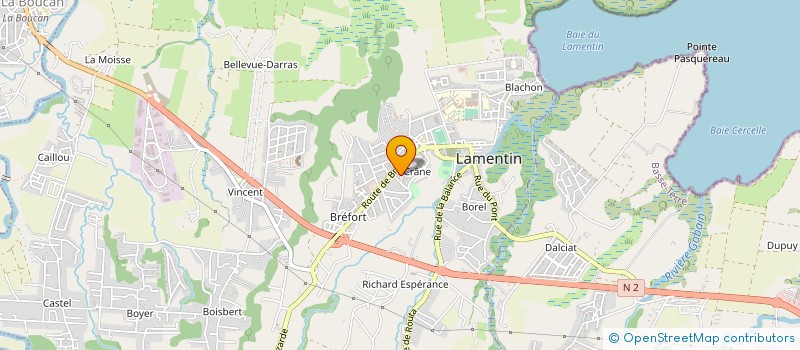 localisation de l'entreprise G.I.P.W.A.R.@  LAMENTIN