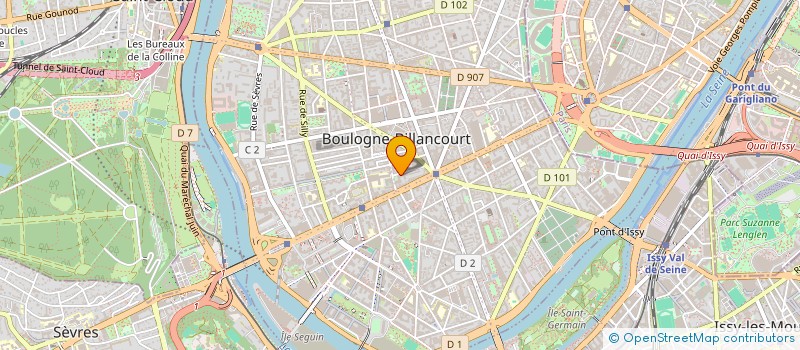 localisation de l'entreprise G.I.R.P.C à BOULOGNE-BILLANCOURT