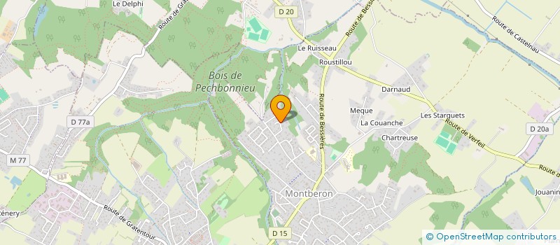 localisation de l'entreprise G.I.S.  MONTBERON