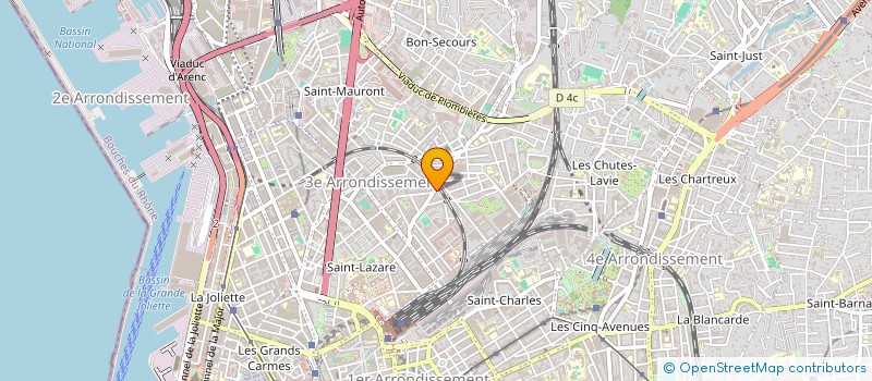 localisation de l'entreprise G.I.S.M. à MARSEILLE