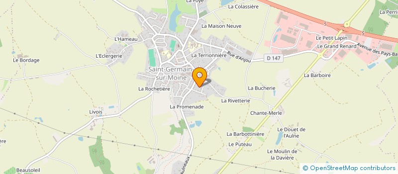 localisation de l'entreprise G-IMMO 49  SEVREMOINE