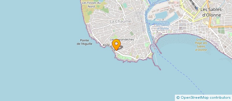 localisation de l'entreprise G-INVEST à LES SABLES D'OLONNE