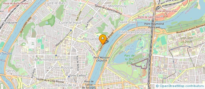 localisation de l'entreprise G'INVEST à CALUIRE-ET-CUIRE