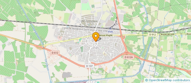 localisation de l'entreprise G-INVEST à VIAS