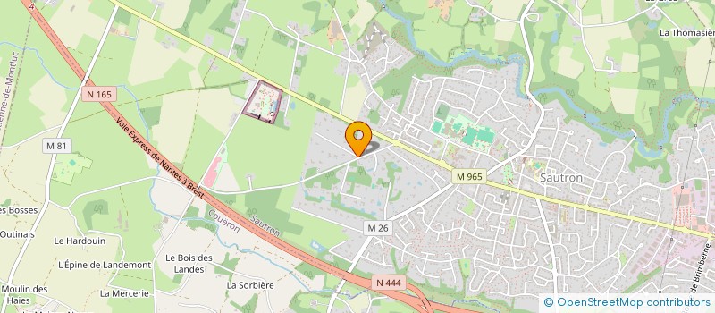 localisation de l'entreprise G.INVEST à SAUTRON