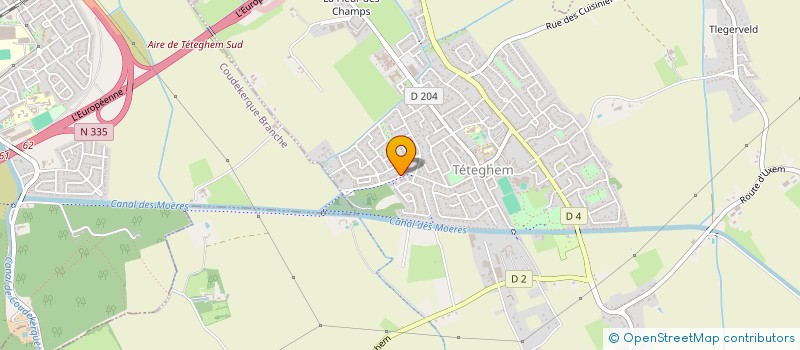 localisation de l'entreprise G.J.  TETEGHEM-COUDEKERQUE-VILLAGE