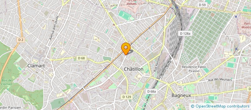 localisation de l'entreprise G&J  CHATILLON