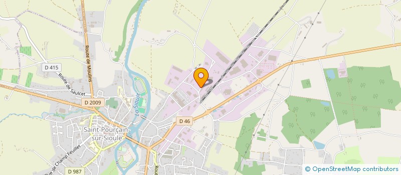 localisation de l'entreprise G&J  SAINT-POURCAIN-SUR-SIOULE