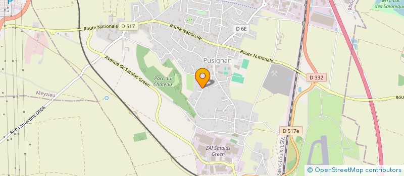 localisation de l'entreprise G.J.B IMMOBILIER  PUSIGNAN