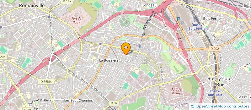 localisation de l'entreprise G J C à MONTREUIL