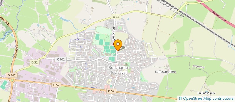 localisation de l'entreprise G&J CONCEPT à BONCHAMP LES LAVAL