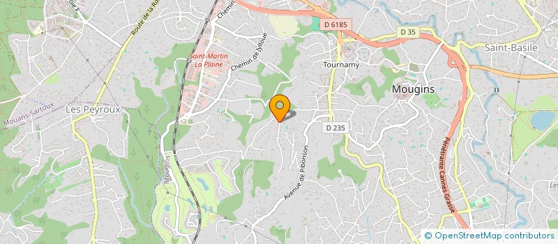 localisation de l'entreprise G J INVESTISSEMENTS à MOUGINS