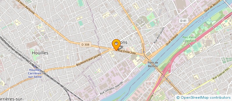 localisation de l'entreprise G J M L ANTOUN  BEZONS