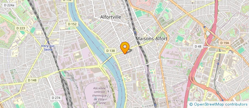 localisation de l'entreprise G&J PROPERTY à ALFORTVILLE