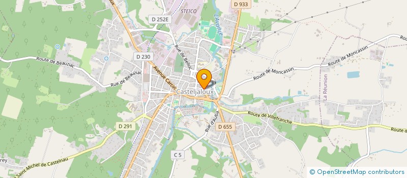 localisation de l'entreprise G. J. Q. I  CASTELJALOUX