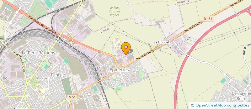 localisation de l'entreprise G.J.S  REIMS