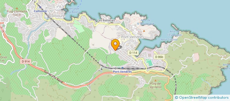 localisation de l'entreprise G.J.T.M  PORT-VENDRES