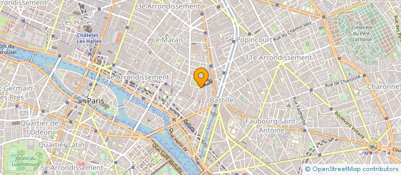 localisation de l'entreprise G.J.V.  PARIS