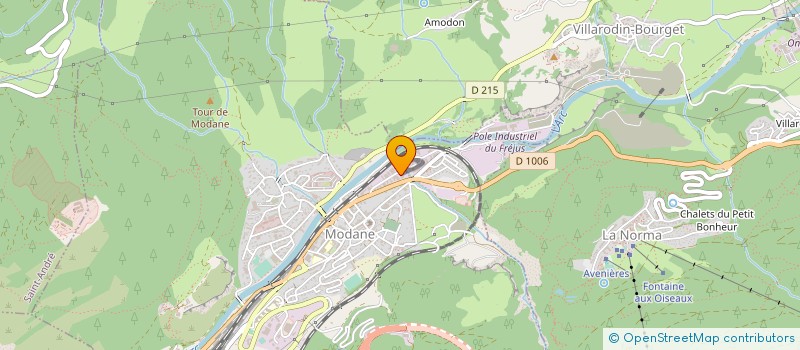 localisation de l'entreprise G. JACQUEMMOZ ET FILS à MODANE