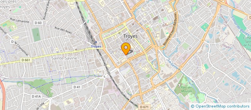 localisation de l'entreprise G JAURES à TROYES