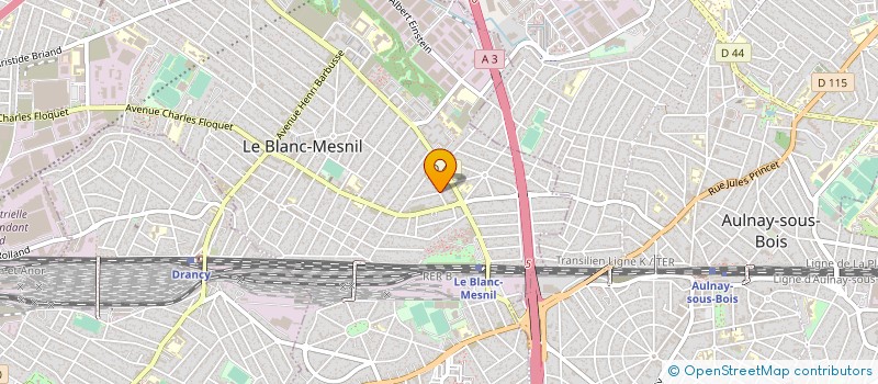 localisation de l'entreprise G.K. CONSTRUCTIONS  LE BLANC-MESNIL