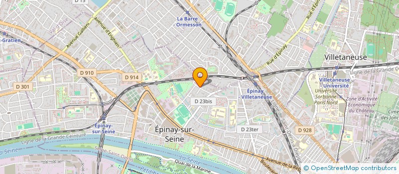 localisation de l'entreprise G.K.N à EPINAY-SUR-SEINE