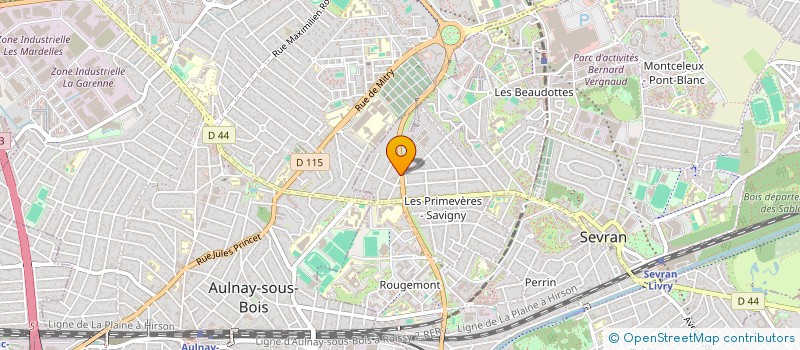 localisation de l'entreprise G.K.R.  SEVRAN